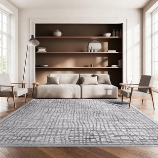 SAFAVIEH Adirondack Abstract Grid Distressed Rug