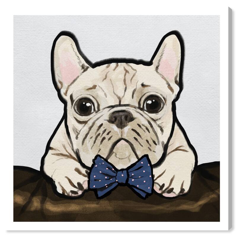 Wynwood Studio Prints Fashion and Glam Elegant Frenchman Brown and Beige Modern & Contemporary Wall Art Canvas Print