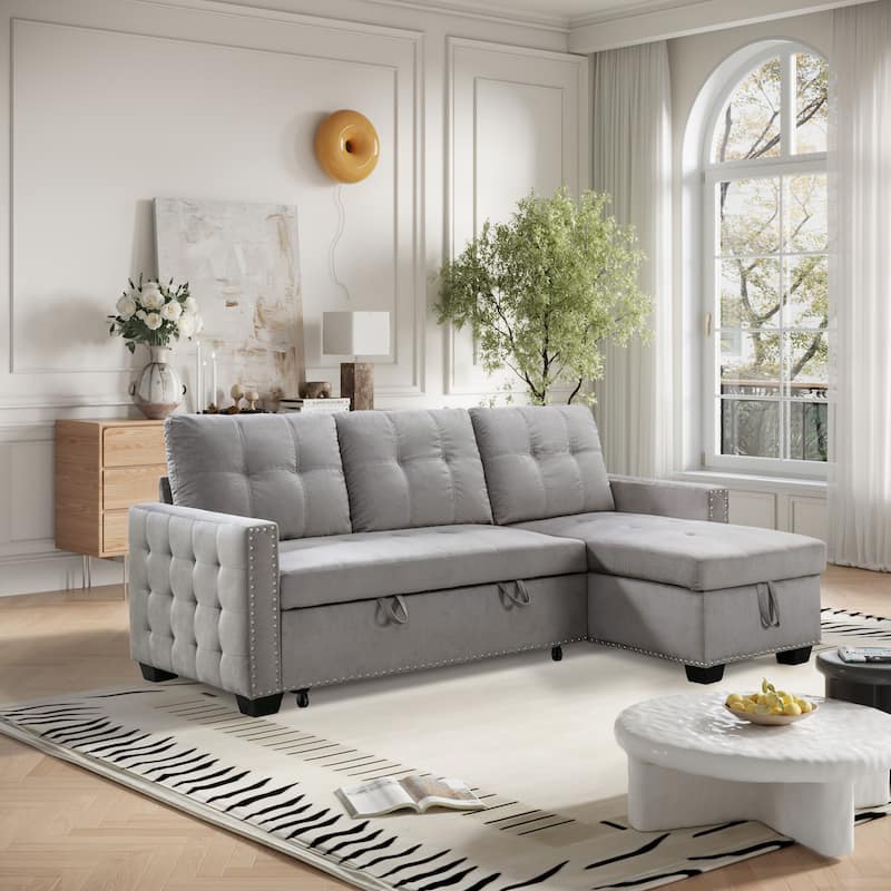Reversible Storage Sleeper Sofa - Versatile Comfort