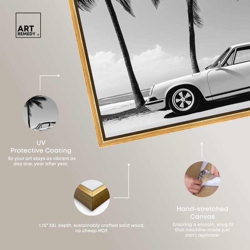 Analog Vintage Car Canvas by Art Remedy