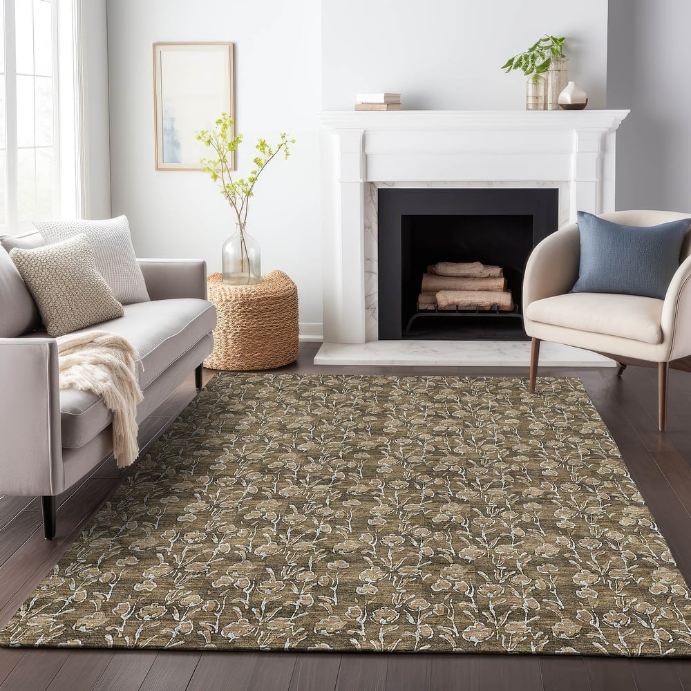 Premium Washable Super Soft Floral Contemporary Mayfield Rug