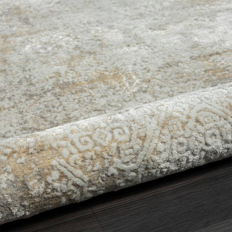Sevita Gray/Beige Transitional High-Low Textured Indoor Area Rug