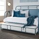 preview thumbnail 20 of 40, Vintage Series Distressed Metal Twin Metal Trundle Blue