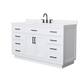 Option White / White Quartz Top / Matte Black Hardware