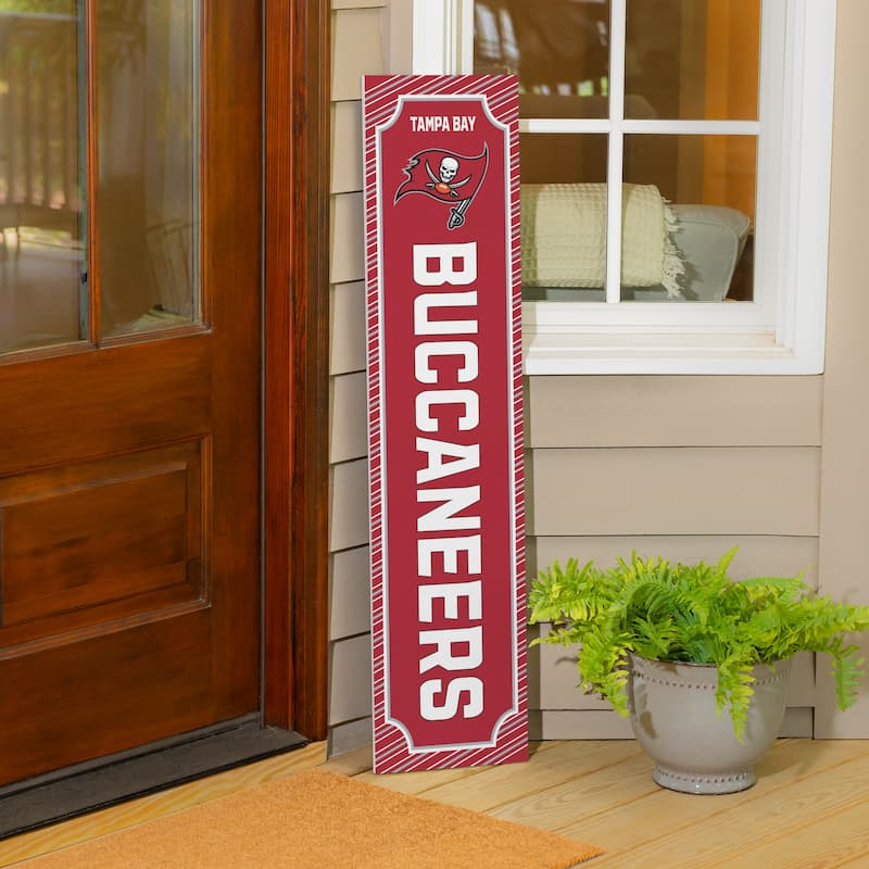 47" Double Sided Seasonal Porch Leaner, Tampa Bay Buccaneers - 47" x 11.25"