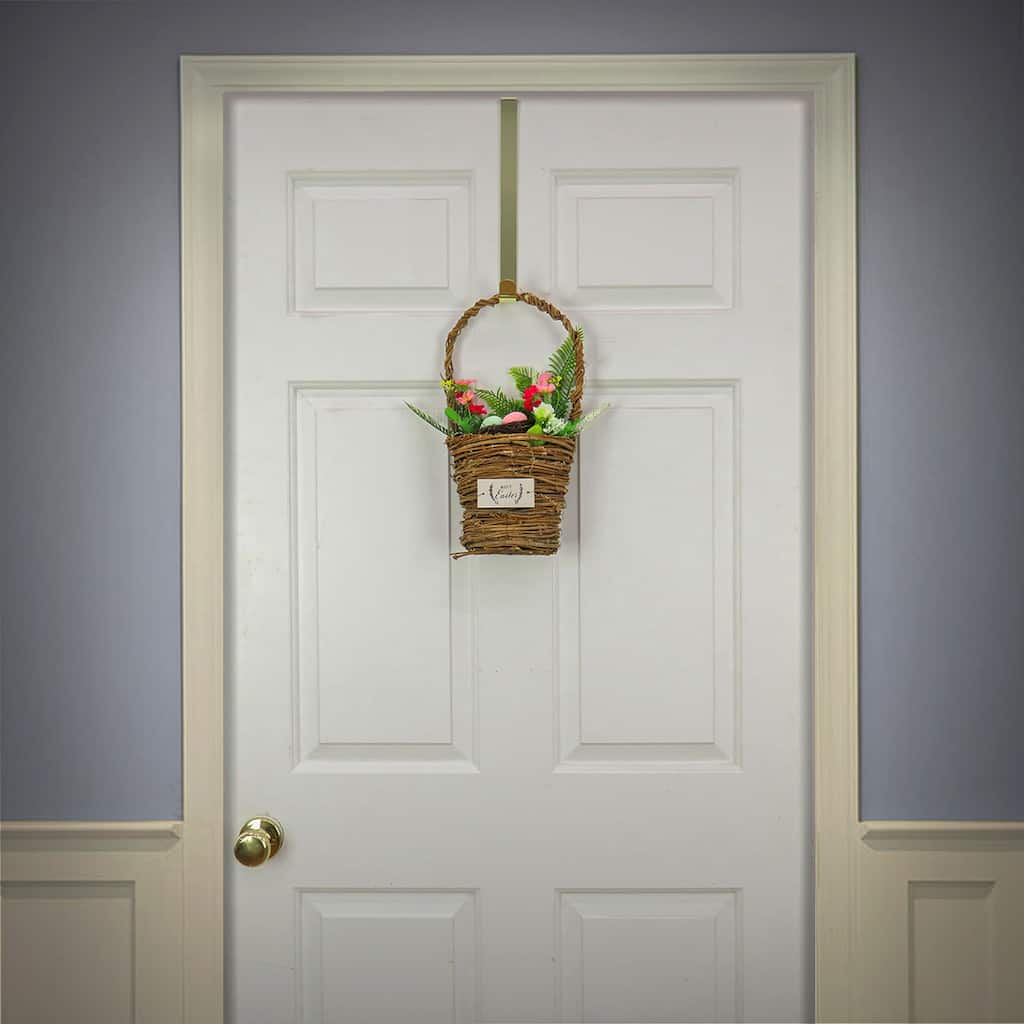 National Tree Company 15 Inch Easter Decoration Woven Basket - 15 in
