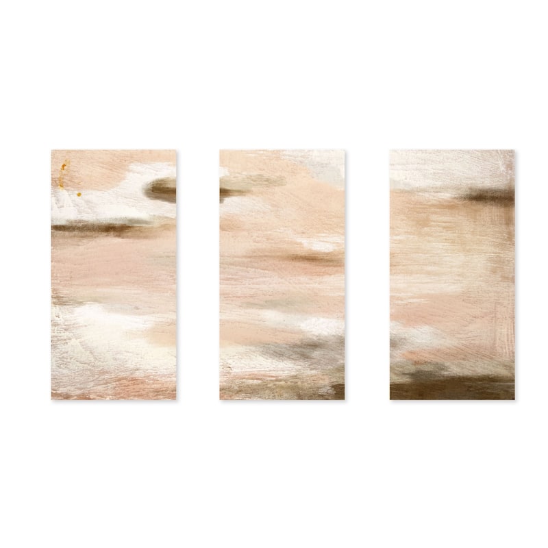 "Sophie" Set of Three Framed Textured Wall Art