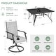 preview thumbnail 4 of 174, Patio Dining Set, Outdoor Dining Table and Chairs Set with Textilene Chairs, Adjustable Umbrella Hole for Garden, Backyard