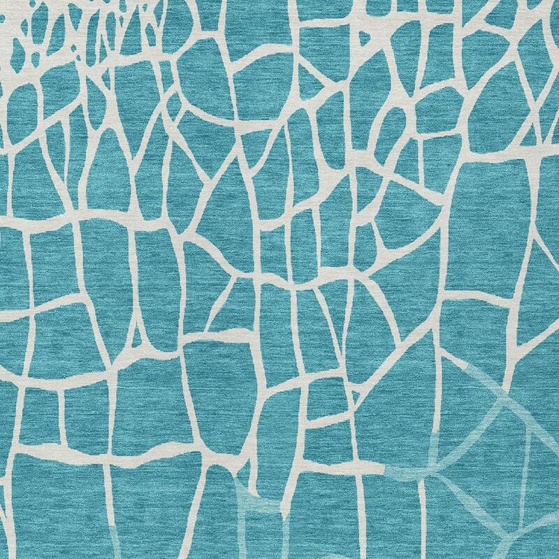 HomeRoots Abstract Transitional Rectangle Outdoor Rug