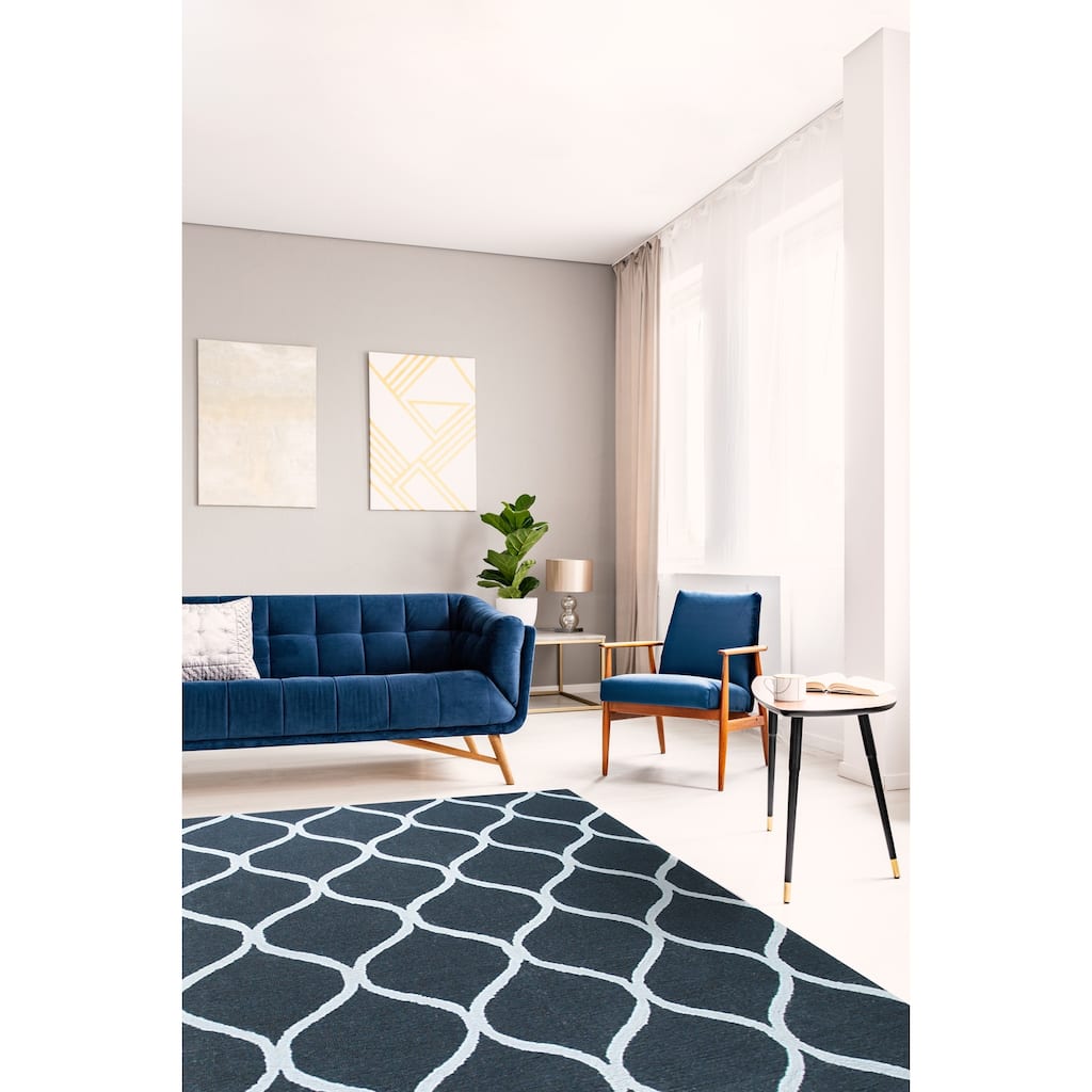 Black Contemporary Transitional Geometric Area Rug, Elegant Soft Texture for Modern Living Rooms - L