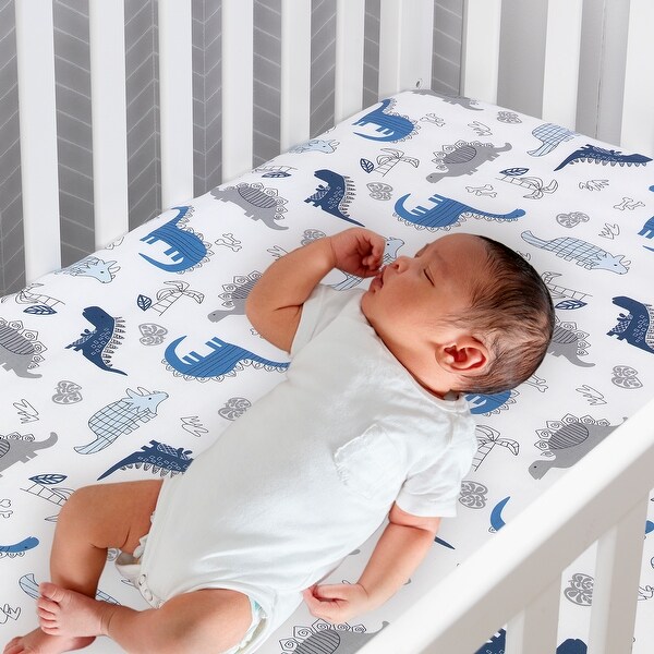 dinosaur fitted crib sheet