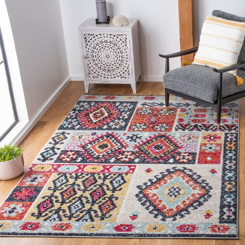 SAFAVIEH Adirondack Hayriye Moroccan Boho Tribal Rug - 5'1" x 7'6"