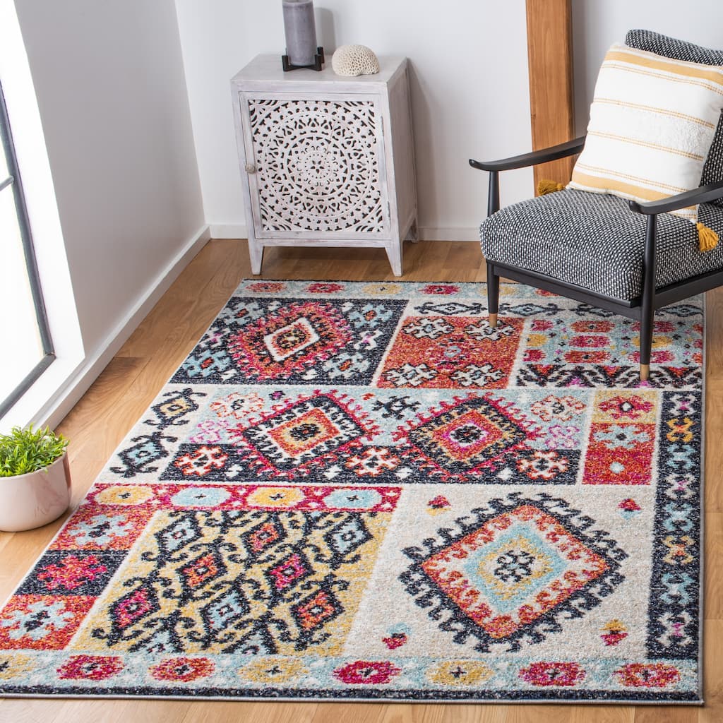 SAFAVIEH Adirondack Hayriye Moroccan Boho Tribal Rug
