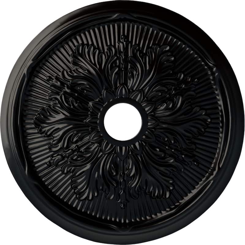 23 3/4"OD x 3 5/8"ID x 1 7/8"P Luton Leaf Ceiling Medallion