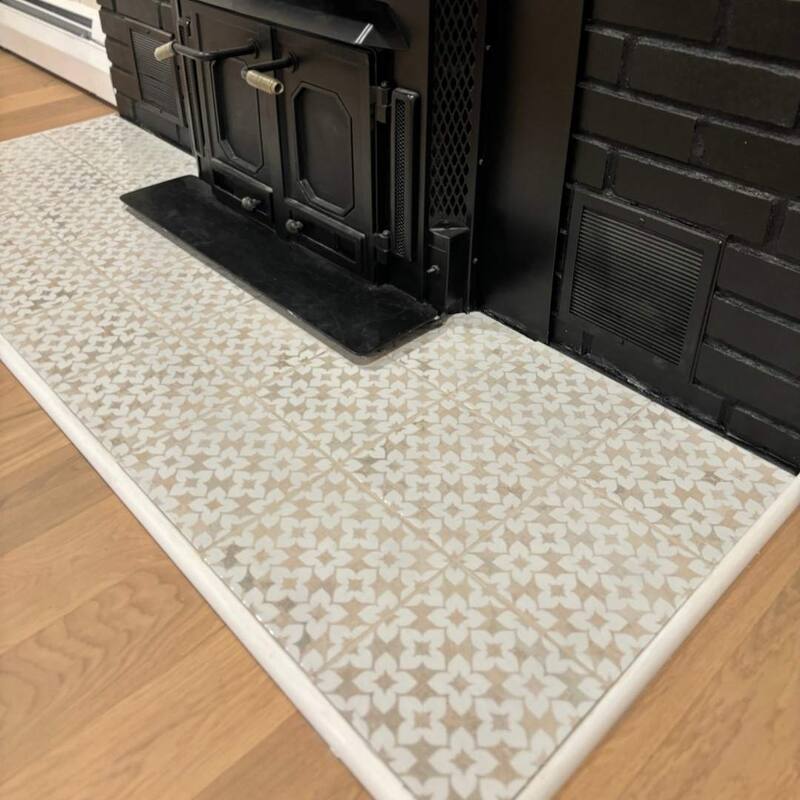 The Tile Life Phlox 8x8 White Porcelain Floor & Wall Tile