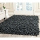 preview thumbnail 7 of 136, SAFAVIEH Handmade Leather Shag Carlijn Modern Decorative Rug 3' x 5' - Grey - Rectangle