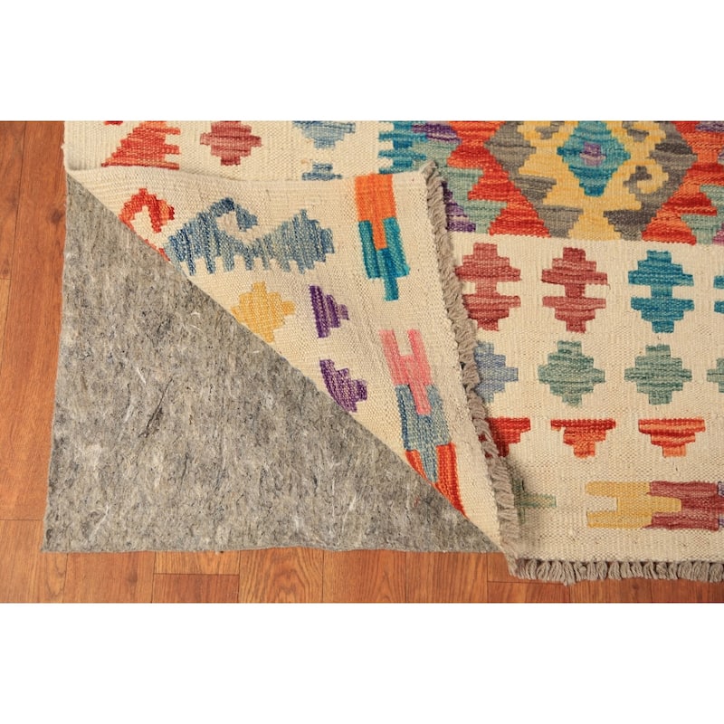 Kilim Oriental Area Rug Flatweave Tribal Wool Carpet - 8'3"x 11'5"