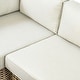 preview thumbnail 11 of 26, Poly & Bark Puglia Outdoor/Patio Corner Sectional Set with Coffee Table