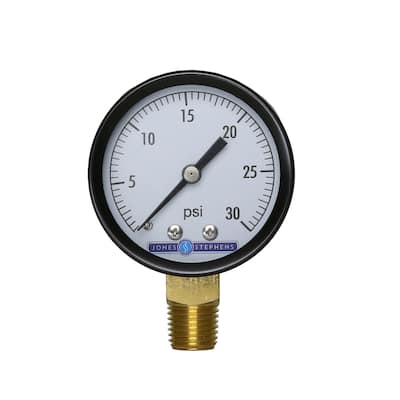Jones Stephens G60030 2" 30 PSI Pressure Gauge