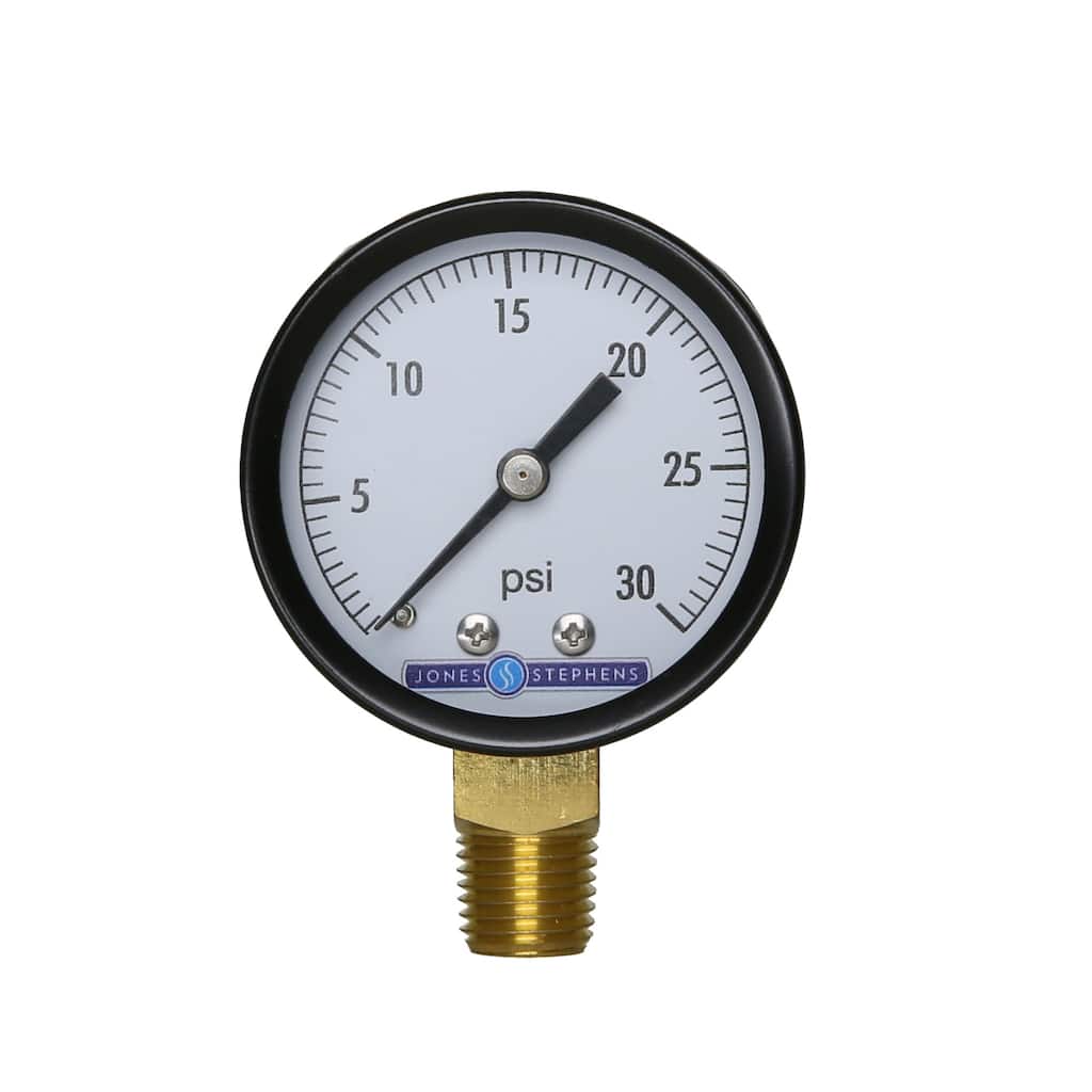 Jones Stephens G60030 2" 30 PSI Pressure Gauge