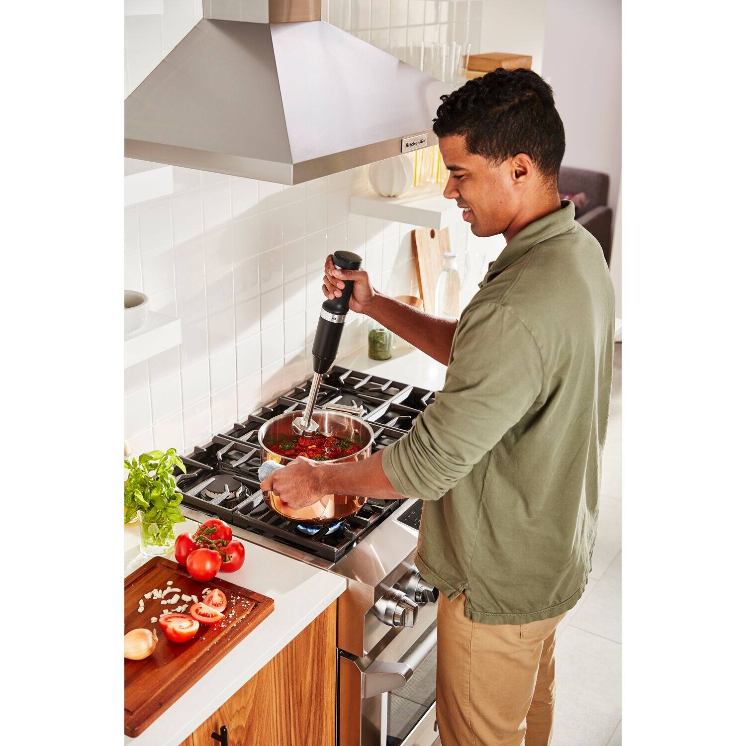 KitchenAid Cordless VariableSpeed Immersion Blender in Black Matte