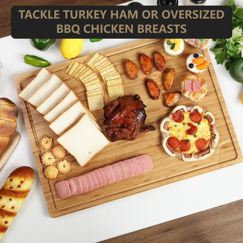 24-in L X 18-in W Wood Cutting Board Primary Color - 24-in L X 18-in W