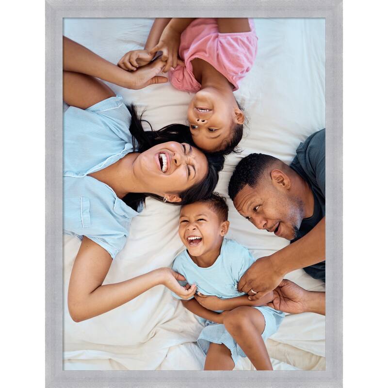 Grace Brushed Gold Narrow Framed Picture Frame, Photo Frame - 18x24 - Grace Brushed Nickel Narrow