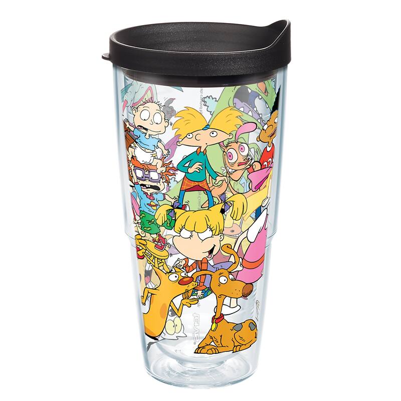 Tervis Nickelodeon 90's Group Made in USA Double Walled Insulated Travel Tumbler, Classic - 24oz - 24oz