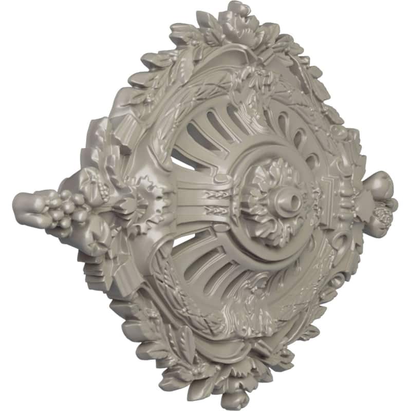 35 7/8"W x 22 1/2"H x 4 3/8"P Antonio Ceiling Medallion