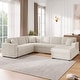 preview thumbnail 10 of 13, U-Shaped Oversized Corduroy Sectional Sofa with Chaise Lounge and Removable Cushions by Harper&Bright Designs