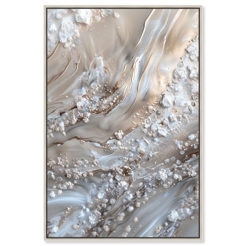 Effervescent Earth II Canvas by Art Remedy - Silver - 10" x 15"