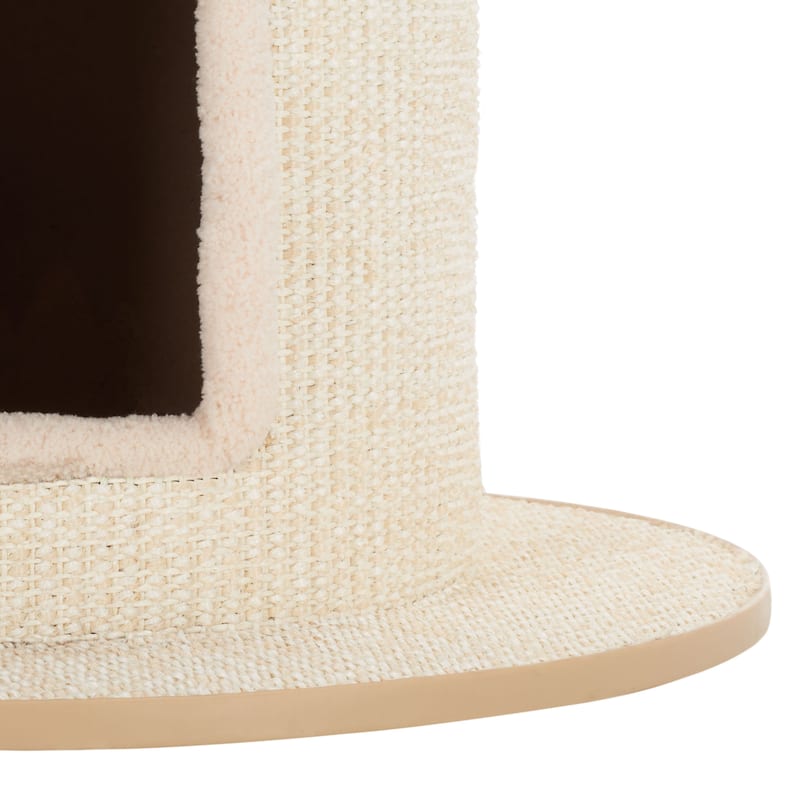 SAFAVIEH Home Natural/Ivory 20"W x 20"L x 30"H Sisal Cat Scratch House - 20"W x 20"L x 30"H