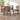 Tarana Mid-Century Modern Fabric and Wood 5-Piece Pub Set