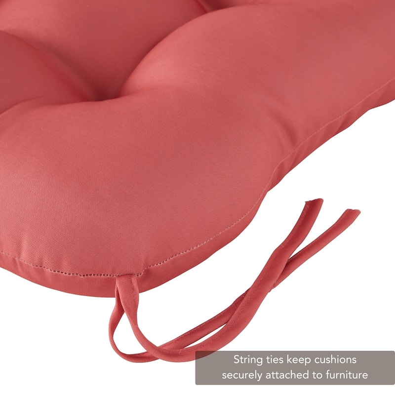Outdoor 21 x 42-inch Seat/Back Chair Cushion (Set of 2) (Cushions Only)
