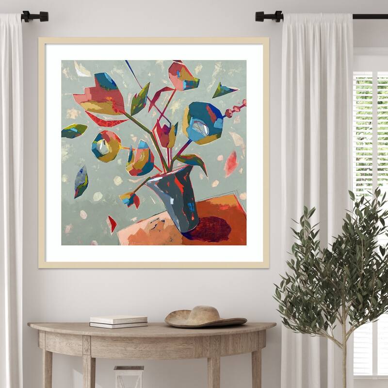 Always Something to Celebrate by Dianna Fritzler Wood Framed Wall Art Print - Svelte Natural