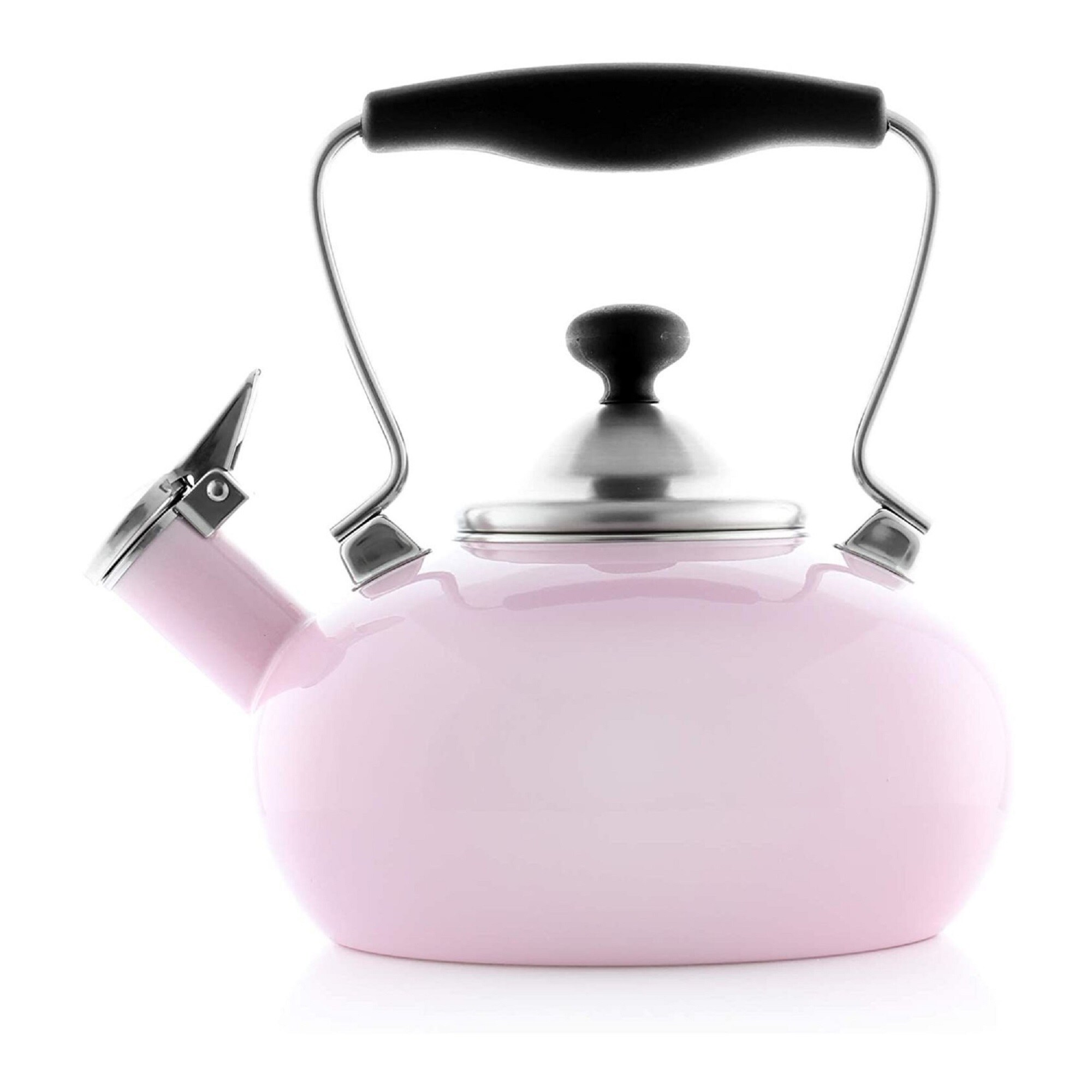 Chantal 37-1LB PN Enamel-on-Steel Zenith Teakettle (1.8 Quart