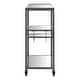 preview thumbnail 12 of 16, Metropolitan Mirrored Glass Top Metal Bar Cart by iNSPIRE Q Bold