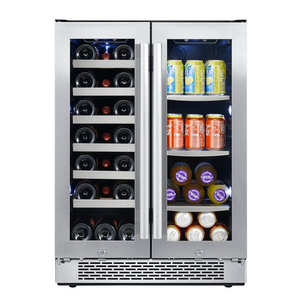Shop Avallon AWBC241GGFD 24" Wide 21 Bottle and 60 Can ...