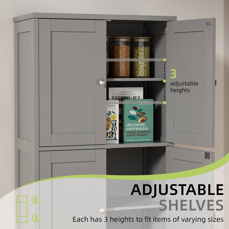 Multi-Room Storage Cabinet with Waterproof Board – Organizer for Bathroom, Kitchen & Living Room