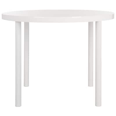 SAFAVIEH Torin White Dining Table - 39.4" x 39.4" x 30" - 39.4" x 39.4" x 30"