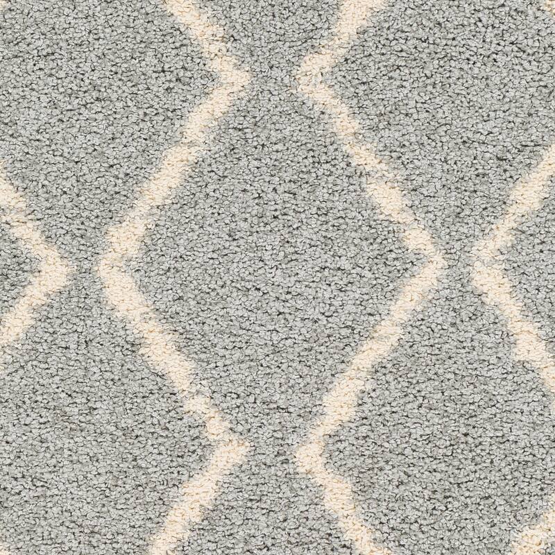 Livabliss Jada Moroccan Stripe Shag Area Rug