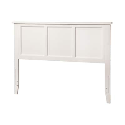 Wood Panel Headboard with Classic Detailing and USB Charger, Fits Standard Frames for a Timeless Bedroom Look
