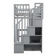 preview thumbnail 13 of 16, Twin size Loft Bed, Maximized Storage Space, Grey