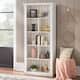Simple Living Holland Bookcase - White -Beige-Grey