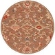 preview thumbnail 9 of 8, SAFAVIEH Handmade Metro Ytje French Country Floral Wool Rug 6' Round - Dark Brown/Beige - Round
