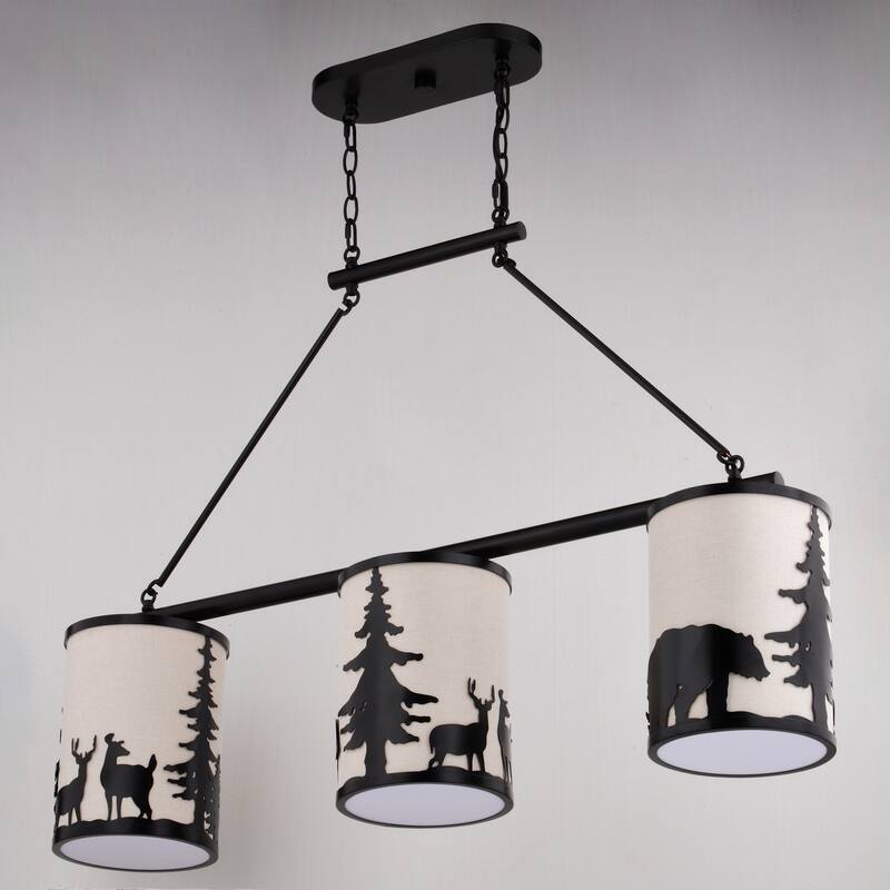 Vaxcel Lighting H0302 3 Light 38" Wide Chandelier