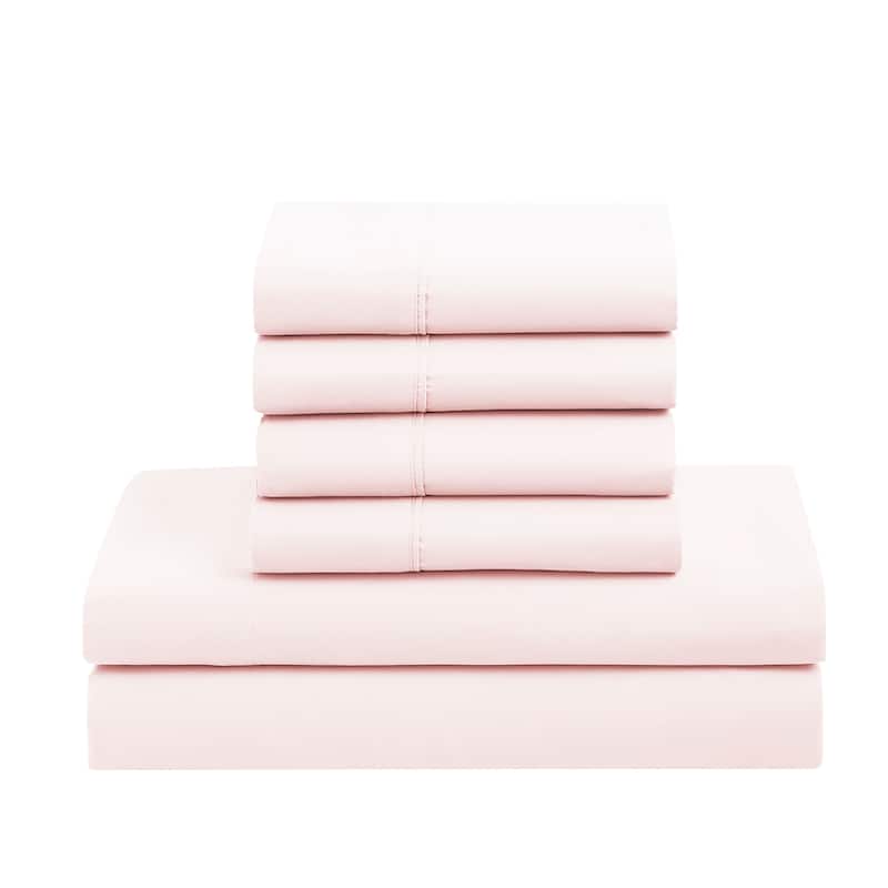 Sweet Home Collection Luxury Solid Bed-In-a-Bag with Sheet Set