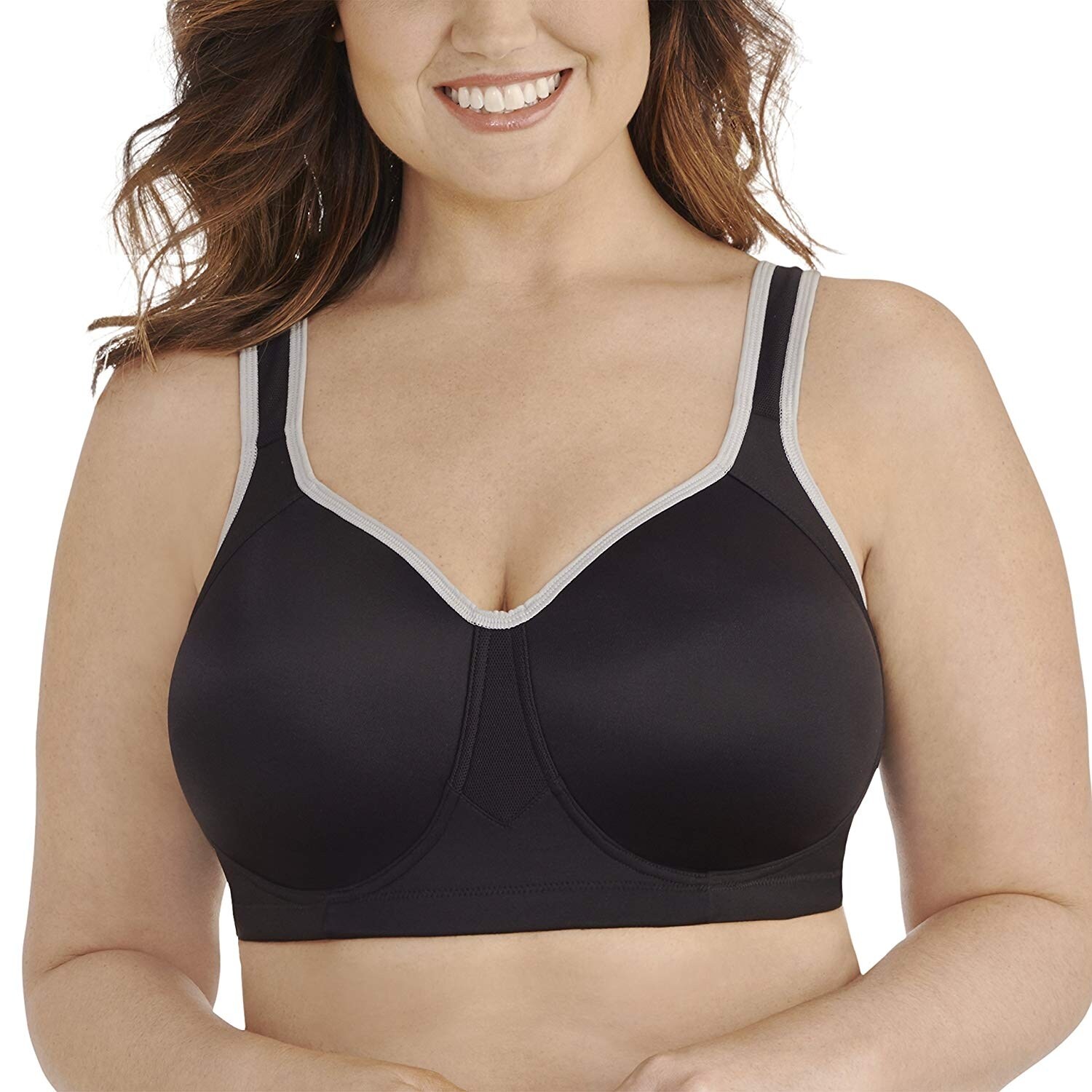 Shop Vanity Fair Women S Sport Full Figure Wirefree Bra 71500 Grey Size 36dd Overstock 28917135
