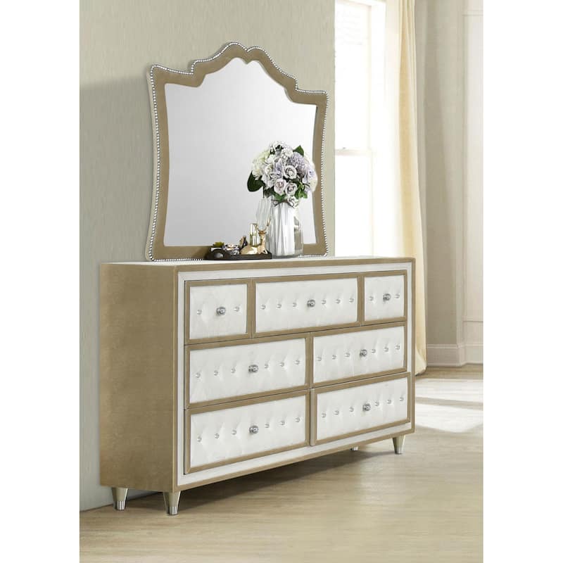 Antonella Modern Classic 7-drawer Upholstered Dresser