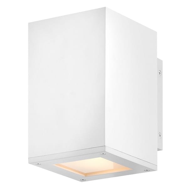 slide 1 of 1, Hinkley Lighting 28910-LL Tetra 8" Tall LED Wall Sconce Textured White